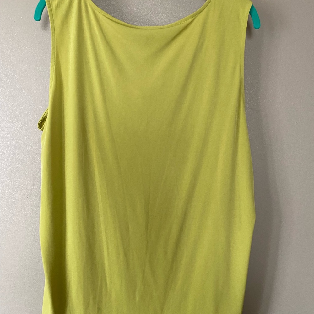 Jones New York lime colored jersey tank - Picture 2 of 3